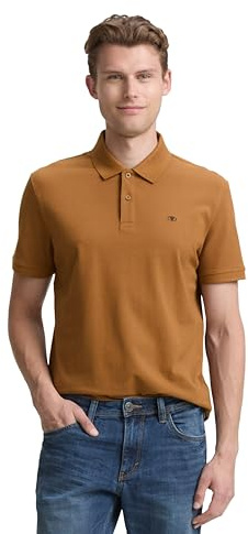 TOM TAILOR Herren 1031006 Poloshirt, 25985 - Deep Cognac, M