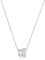 PHNIBIRD Silber Kette Damen Doppelring Anhänger Halskette mit Zirkonia Stein Geschenke für Frauen