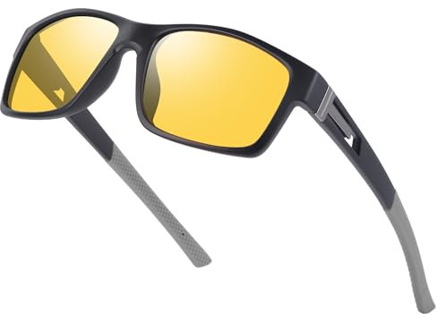 Ulknyss Sonnenbrille Herren Polarisiert Sportbrille für Männer Angeln Autofahren Sportlich mit UV400 Schutz Sport Sonnenbrillen