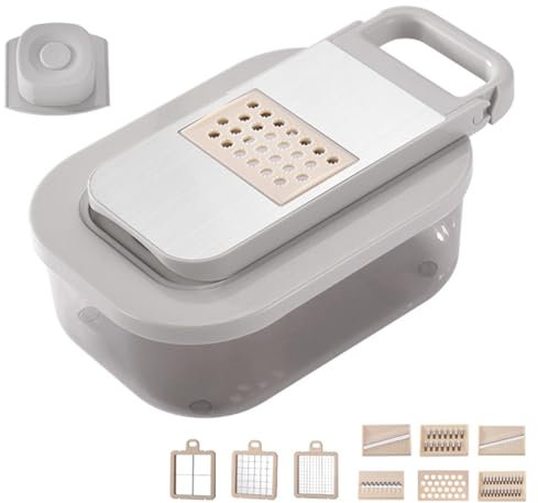 Pasdrucn Reibe Für Gemüse Und Käse(11-teilig), Gemüseschneider Manuell, Mandoline Gemüsehobel Gemüsereibe, Börner Gemüsehobel. Gemüse Schneider Zwiebelschneider Kartoffelschneider Obstschneider (A)