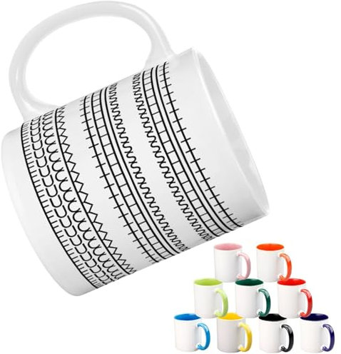 Funny Coffee Mug with Hidden Message - Novelty Ceramic Cup, Humorous Gift for Coffee Lovers, Work Besties, Coworkers & Friends - Unique Office Gift for Women & Men (White)