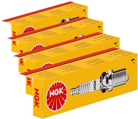 Candela di accensione NGK B7ES, 1111| Yellow Box | 1 pezzo (Confezione da 4)