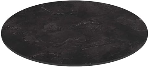 Oviala HPL-Tischplatte, rund, 70 cm, Schiefer