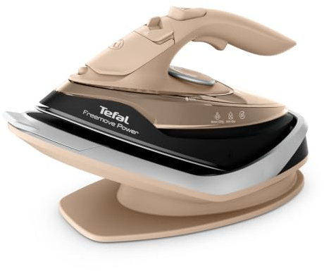 Tefal Freemove Power, Cordless Steam Iron, Fast Heat-Up, Lightweight, Quick Recharge, 40 g/min Steam Output, FV6676G0