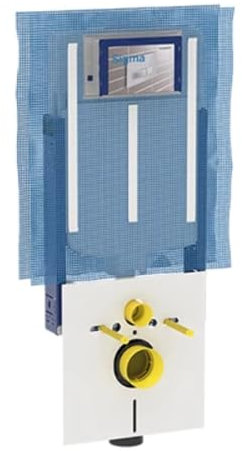 Geberit Cassetta di Scarico a Incasso Combifix Sigma8 per WC Sospeso, Multicolore, Standard
