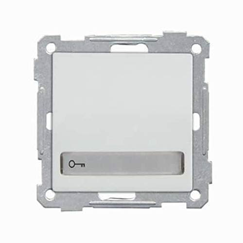 Mutlusan Candela Modul Taster mit Namensschild Schlüssel Schalter beleuchtet weiss