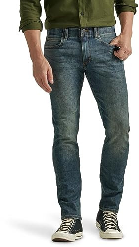 Lee Men's Performance Series Slim Straight Leg Jean Extreme Motion, Maverick, 34W x 34L