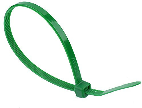 Nylon Cable Ties Tie Wraps Zip Ties - Pack of 100 DIY Electrical (4.8 x 300mm, Green)