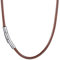 AFSTALR Lederhalskette Damen Brown Lederband Jungen Kette für Anhänger mit Edelstahl Verschluss Sohns Geburtstagsgeschenk