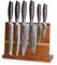 Max K Magnetic Knife Block - Acacia Wood Utensil Storage Rack with Strong Magnets - Solid, Stable and Thick Wooden Mount Holder - Butcher, Chef, Kitchen Countertop Display Board - 10.8x3.9x8.3 Inches