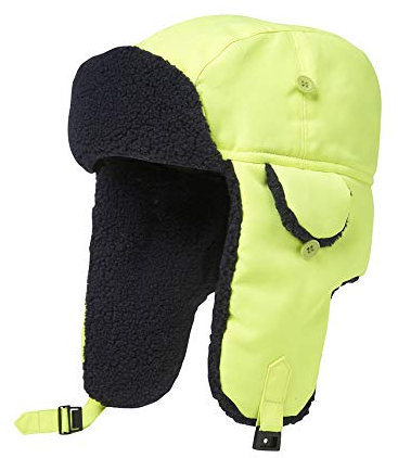 Top Swede M302-12-58 Modell M302 Hi Vis Ohrenmütze, Warnschutz, Gelb, Größe 58