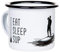MUGSY Emaille Tasse, Eat Sleep Sup Tasse mit Spruch, 300ml, Stand up Paddle, leicht & robust