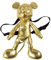 CERDÁ LIFE'S LITTLE MOMENTS - Mickey Mouse Rucksack Kinder Gold Kuscheltier Kinderrucksack Mädchen - Offizielle Disney Lizenz Einheitsgröße