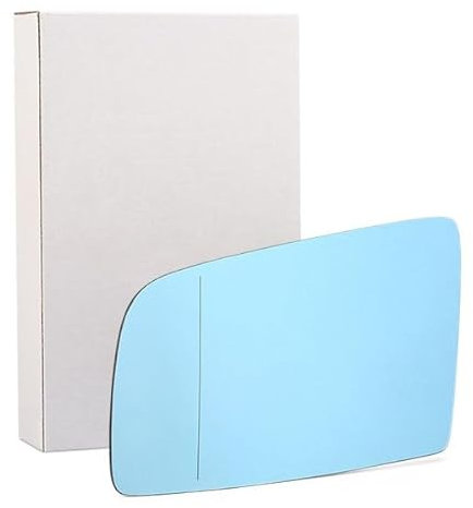 RIDEX 1914M0120 Cristal de espejo retrovisor exterior calefactable asférico tintado en azul sin cambio automático de luces izquierda compatible con BMW 5 Sedán E60 5 Touring E61 6 Coupé E63