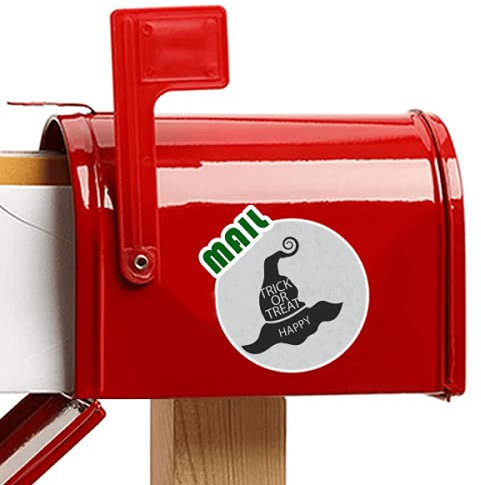 Beauty Gift Halloween Black Witch Hat Aufkleber Briefkastenaufkleber Kleber