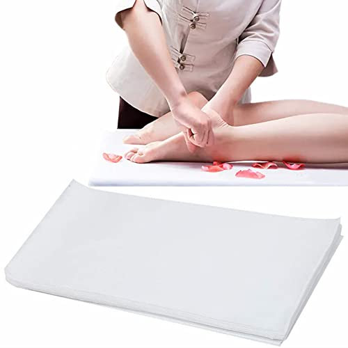 190 Pezzi Traspiranti Monouso Asciugamani da Massaggio in Tessuto Non Tessuto, Ultra Morbido Usa e Getta Asciugamano per i Piedi per Lettino da Massaggio, Salone di Bellezza, SPA, Hotel/58 x 28 cm