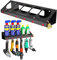 UNITEDPOWER Pneumatischer Werkzeughalter, abschließbar/Aerosol-Rack-Kombination, Wandmontage, Sprühdosen-Flaschenhalter, Druckluftwerkzeug-Organizer, für Garage und Arbeitsplatz, 5 Dosen und 6