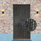 Rideau de Porte Luxe Magnifico Noir - Différentes Tailles, 140 x 250 cm