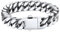 Bestyle Armband für Männer Herren 12,5MM breit Fashion Kettenarmband Damen Kubanische Miami Armkette Länge 19cm Silberkette mit Geschenkbox