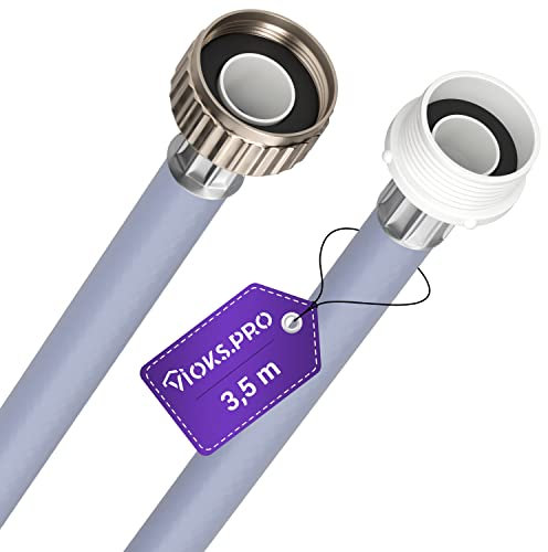 Vioks.pro 3/4 Zoll Schlauch Verlängerung für Geschirrspüler Spülmaschine 3,5m / Zulaufschlauch Waschmaschine - Flexibler Wasserschlauch 3/4 Zoll