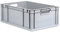 PROREGAL Eurobox NextGen Grip | HxBxT 22x40x60cm | 44 Liter | Griffe offen | Verstärkter Boden | Eurobehälter, Transportbox, Transportbehälter, Stapelbehälter