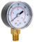 Manómetro BSPT de 1/8, Manómetro de Agua Mecánico BSPT de 1/8 Pulgadas, Conexión Inferior de Doble Escala para Aceite de Aire, Accesorios para Compresores de Aire (0-300 psi, 0-20 bar)