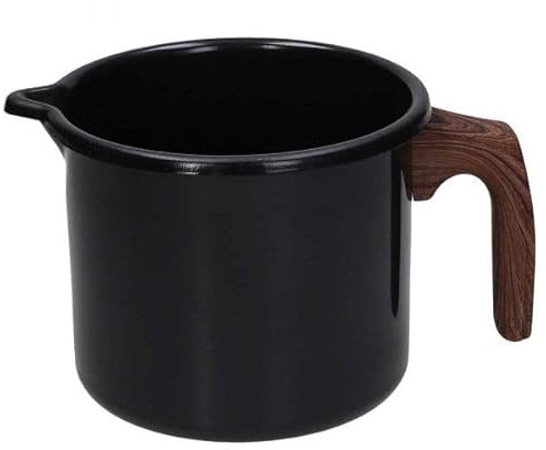 Generico TOGNANA Bollilatte Nr. 1 Manico Cm 12 Lt 1,2 Country Chic Diamond Carbon Steel Nero Linea Country Chic