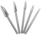 5 pcs Gravure sur Bois, Mèches de Gravure sur Bois, Outil de travail du bois avec tige de 1/8 pouces - Fixation universelle pour outils rotatifs