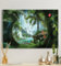 MyMaxxi - Premium Leinwandbild auf Keilrahmen Leopard im Dschungel Wandbild Design Wand Dekoration, Gemälde Mehrfarbig Leinwand - Leopard, Groesse_leinwand:80x120 cm