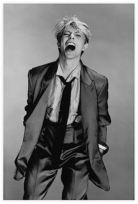 ZOLULA David Bowie Leinwand-Poster, Wandkunst, Dekordruck, Bild Gemälde für Wohnzimmer, Schlafzimmer, Dekoration, ungerahmt, 60 x 90 cm