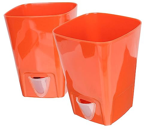 ABOOFAN 2 Pièces Pot De Fleur Absorbant l'eau Automatique Pot De Violette Africaine Jardinières à Arrosage Automatique Jardinières en Pot De Plantes Grasses Plastique Juteux Afrique