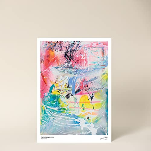 PRTS Kunstdruck, abstrakt, Poster A1 59,4 x 84,1 cm von Düsseldorfer Künstlerin Theresa Kallrath, Contemporary Art, Deko, ohne Rahmen