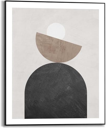 REINDERS Gerahmtes Bild, Balancing, Wohnzimmer, Poster, Wanddeko, Room Decor, MDF, Beige, 50x40cm