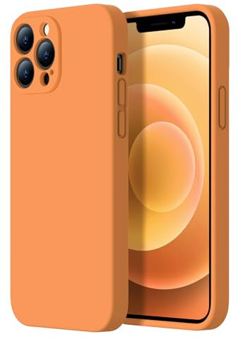 Kiresen Designed for iPhone 11 Pro Case - Upgraded Enhanced Camera Protection Soft Microfiber Lining Inside - Liquid Silicone Shockproof Protective Phone Case 6.1 for Men Women Girls -Papaya Orange