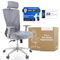 Backerz Bürostuhl Ergonomisch - Bürostühle 150kg, NEN 1335 Zertifiziert - Office Schreibtischstuhl - Chair - Ergonomischer Bürostuhl – Computerstuhl Höhenverstellbar & Rückenschonend – Weiß