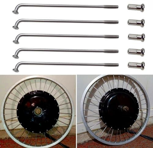Paquete de 36 radios de acero para neumáticos de bicicleta eléctrica, 2 5 mm de diámetro, tamaño 12G 12K, longitudes variadas (200 mm)