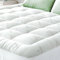 Surmatelas en Bambou Niagara 90 x 200 cm, Respirant, rafraîchissant sur Matelas 1 Personne 90x200 avec Poches Profondes pour Matelas 20-50 cm, Blanc