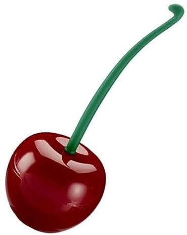 Bagno Scopino per WC a forma di ciliegia con supporto Scopino per WC in plastica con manico lungo Strumento per la pulizia del bagno domestico per l'organizzazione dello stoccaggio spazzolone WC