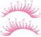 Peosaard Auto-Scheinwerfer Wimpern Aufkleber, Auto-Scheinwerfer Augenbrauen sexy Wimpern Vinyl Universal Graphics Car Lampe Cover Aufkleber, Rosa Selbstklingende Streifen-Aufkleber für alle Autos