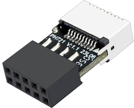 Adaptateur De Carte Mère Usb C - Adaptateur De Carte Mère Usb 2.0, Connecteur 9 Broches Haute Vitesse | Châssis Usb 2.0 Pour Carte Mère, Prise De Type C Avec Convertisseur Mâle Femelle Pour Pc
