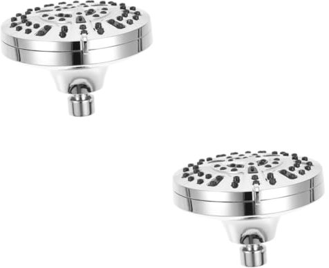 BUGUUYO 2st Duschkopf Duschköpfe Regen Sprühkopf Aus Kunststoff Duschbrauseteil Aus Kunststoff Brausekopf Duschen Kunststoff-spray-dusche Ersatzdüse Aus Kunststoff Sprühdüse Silver Abs