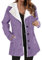 Fleece-Winterjacken für Damen, dick, warm, Sherpa-Futter, lang, Outwear, Mantel, gesteppt, Thermo-Revers, Knopfleiste, gepolsterter Übermantel mit Taschen, Übergröße, Fleece-Jacke mit Kapuze