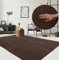 the carpet Relax Moderner Flauschiger Kurzflor Teppich, Anti-Rutsch Unterseite, Waschbar bis 30 Grad, Super Soft, Felloptik, Braun, 200 x 280 cm