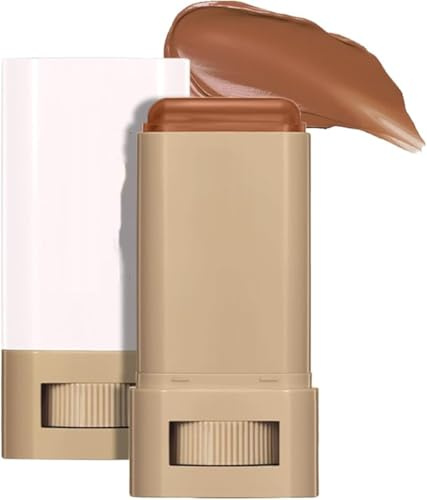 Serum Boosted Skin Tint Balm, 2025 New Foundation Stick Beauty Balm Serum, Solid Tinted Moisturizing Serums Contour Stick, Full Coverage Concealer Balm, For Women,Natural Finish Makeup (#03)