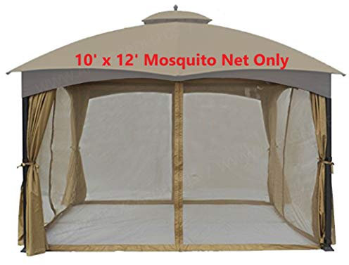 APEX GARDEN Ersatz-Moskitonetz für Pavillon, 3 m x 3,6 m (nur Moskitonetz)