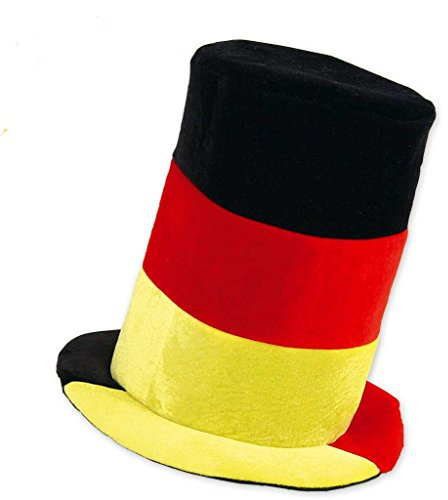 KarnevalsTeufel.de Zylinder Fan Deutschland Partyhut Fahne Plüschhut