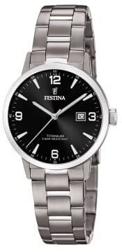 Festina Unisex Erwachsene Analog Quarz Uhr mit Titan Armband F20436/3