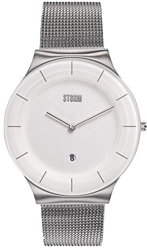 STORM London Xenu Mesh, Edelstahlgehäuse, Mineralglas, 3 bar Wasserdicht, Mesh-Armband, Datumsfunktion