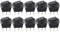 10 Piezas Interruptor Basculante Redondo 3 Pines 2 Posiciones Interruptor Basculante de Barco Interruptor Encendido Apagado 23 mm con Terminal Negro