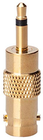3.5mm a BNC Adattatore, femmina BNC a spina maschio TS da 3.5mm mono, connettore bidirezionale placcato oro, adattatore cavi coassiali SDI per telecamera di sorveglianza CCTV Antenna radio DVI DAB CB